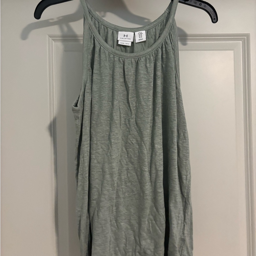 Halston Heritage Sage Green Tank Top